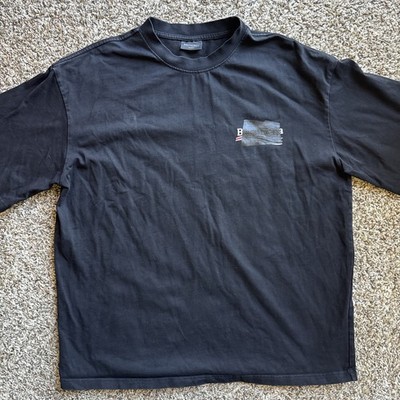 Balenciaga Black Unisex Tee T Shirt  Medium
