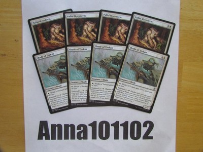 Pallid Mycoderm Creature x4 AND Shade of Trokair 4x Time Spiral RM White COM