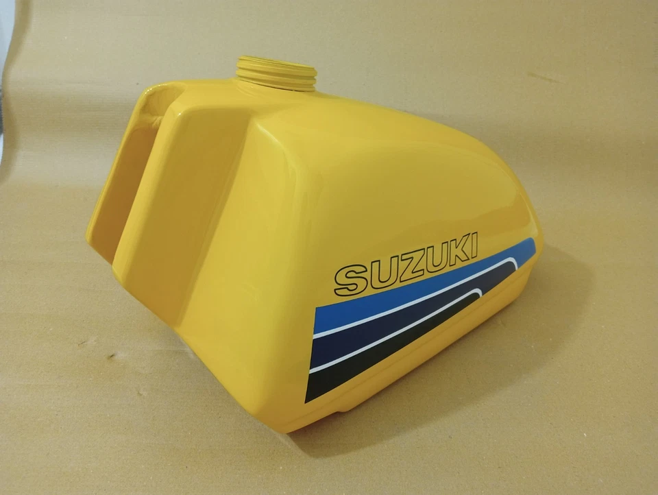 Suzuki PE175,250,400 Aluminium Yellow Painted Fuel Gas Tank 1978-1984 |Fit For - Image 3 of 4
