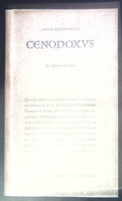 Cenodoxus. Der Doctor von Paris. Bidermann, Jakob: