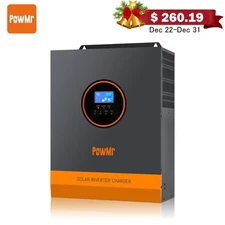 3000W 24V MPPT Solar Inverter Hybrid All in one 80A Controller for Solar Kit USA