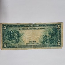 Uncertified $5 1918 Year US Federal Reserve Large Notes for sale