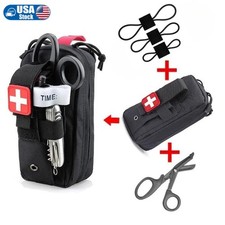 Tactical MOLLE Medical Pouch Rip Away EMT First Aid IFAK Kit with Tourniquet