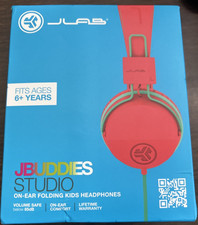 JLab JBuddies Studio On-Ear Kids Wired Headphones - NEW  