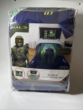 Halo Infinite Master Chief Kids 2pc Twin/Full Reversible Comforter & Sham Set