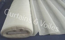 VOILE Plain IVORY CREAM Fabric by the metre 150cm wide wedding drape
