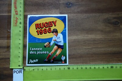Alter Aufkleber Sportverein RUGBY 1986 Pschitt FFR Frankreich