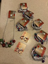 Menge 9 Claire’s Weihnachten Ohrring Halskette Armband Lehrer Freunde Geschenke Neu