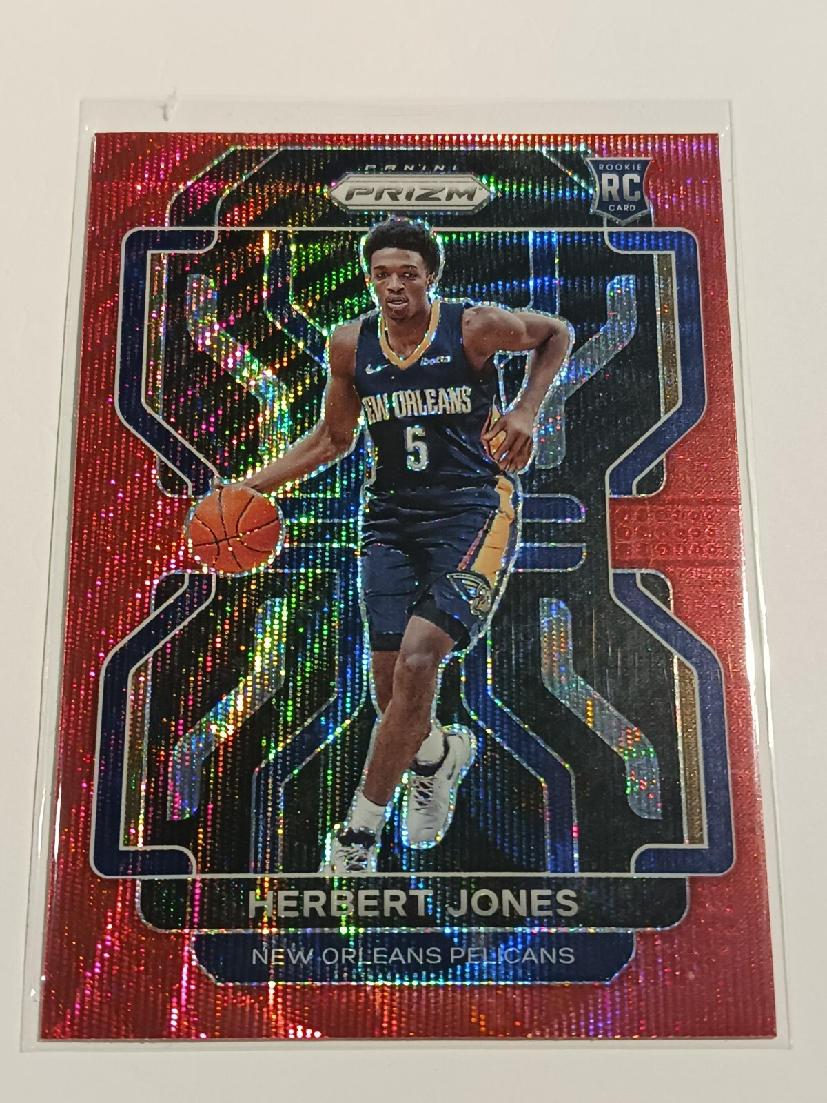 2021-22 Panini Prizm Herb Herbert Jones RUBY WAVE Prizm Rookie Card (RC) #329