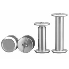 UK Chicago Screws A2 Stainless Steel Belt Bolt Craft Stud Bind Rivet Binding UK