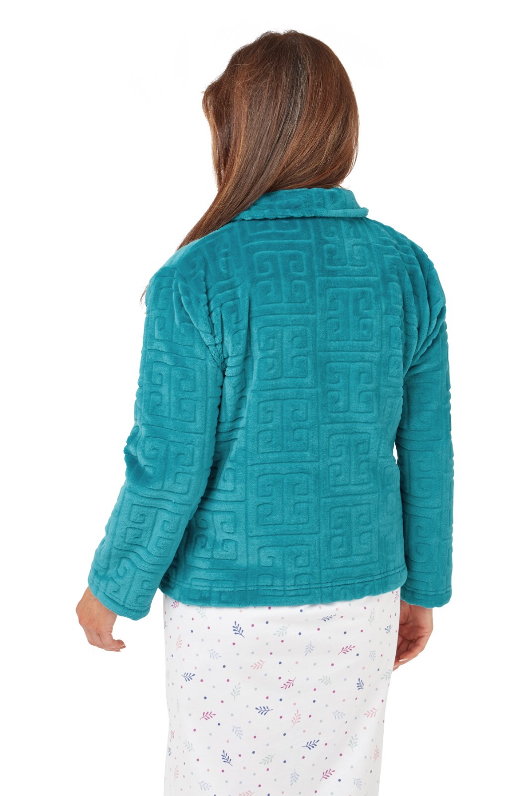 Ladies embossed soft warm bed jacket eBay