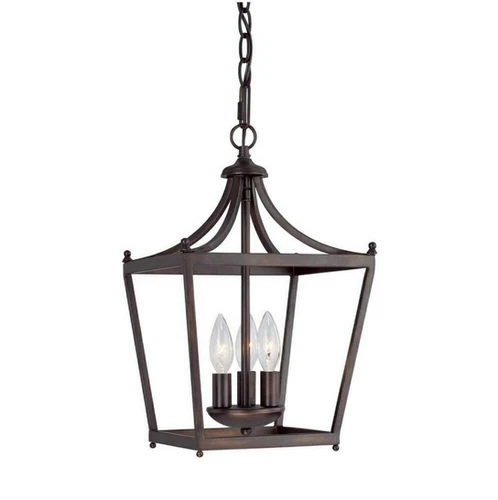 Capital Lighting 3-Light Foyer 4036BB Stanton 10.25" H x 17" W- Burnished Bronze - Picture 1 of 2