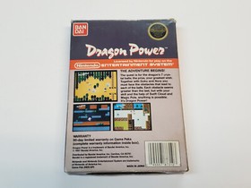 Dragon Power Nintendo NES Box and Manual Only *