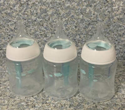  Nuk Smooth Flow Pro Colic Free Feeding Baby Silicone Bottles 5 ozs (3pk)