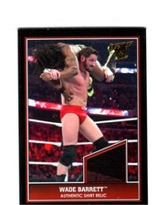 WWE Wade Barrett 2013 Topps Best of WWE Event Used Shirt Relic Card 2 Color