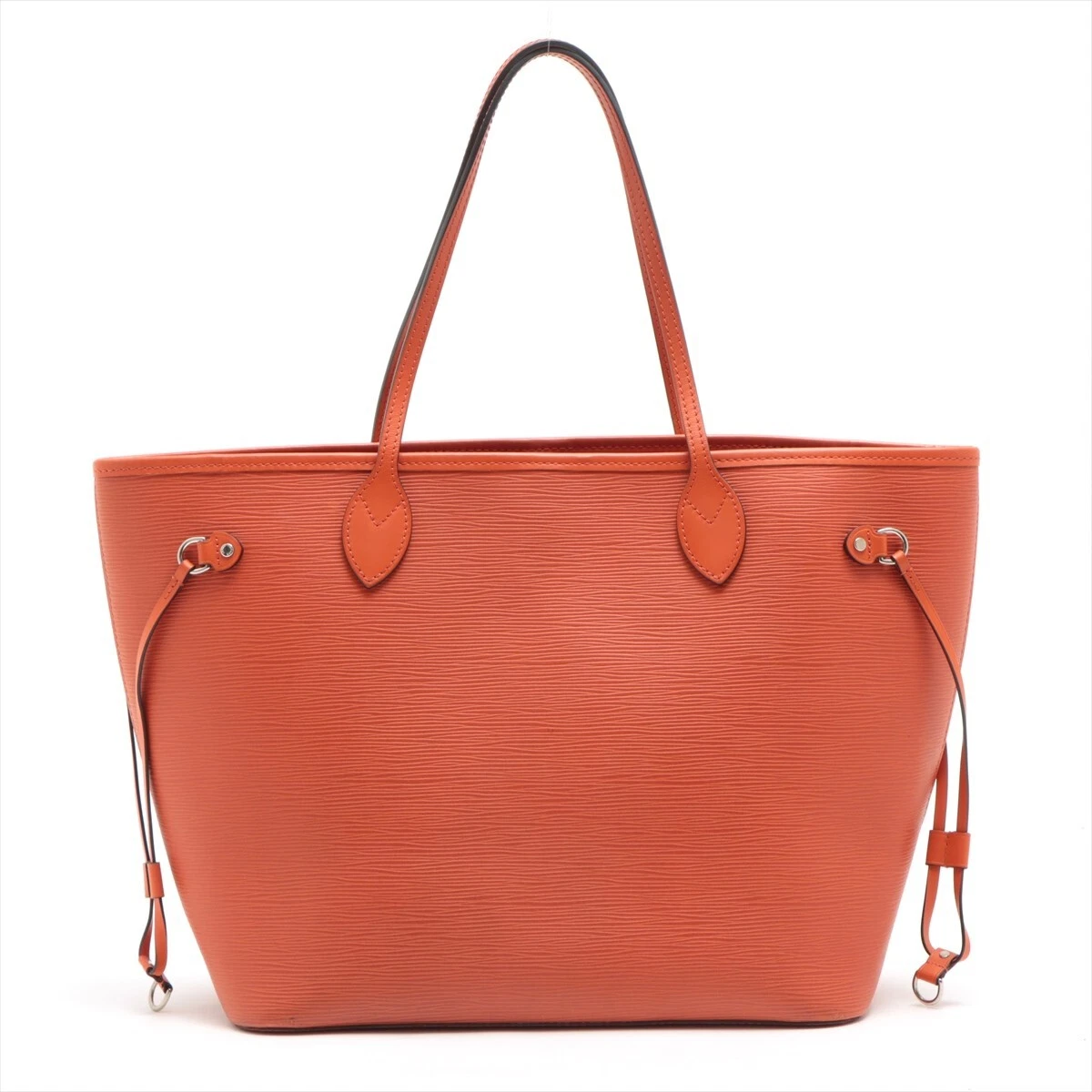 Louis Vuitton Neverfull Mm Tote Piment Orange with Pouch Brown