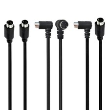 S Video Cable with Mini Din 4 Pin Male to Male Gold Plated Connectors Clearly