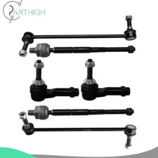 6x Front Tie Rod Ends Sway Bar End Link Suspension For 2011-2019 Ford Explorer