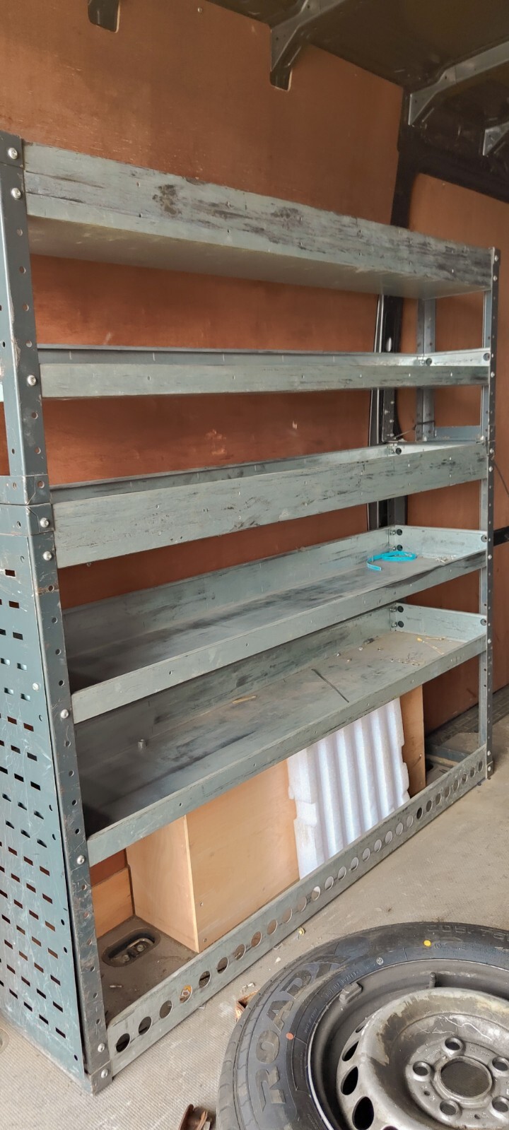 used metal van racking shelving eBay