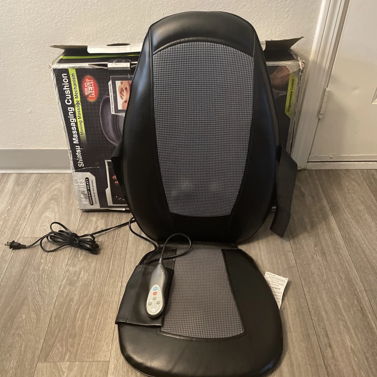 Portable Back Massage Cushion Black