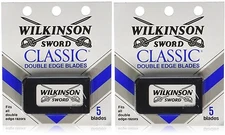 Wilkinson Sword Classic Double Edge Razor Blades 2 Packs Of 5 10 Blades