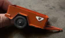 Vintage 60s TootsieToy U-HAUL Trailer Orange Diecast Trailer with Decals