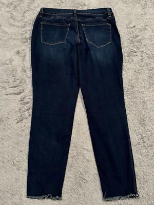 KanCan Jeans Womens 13/30 Logo Button Fly Stretch Fringe
