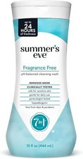 Summer's Eve Fragrance Free Gentle Daily All Over Feminine Body Wash, Removes Od