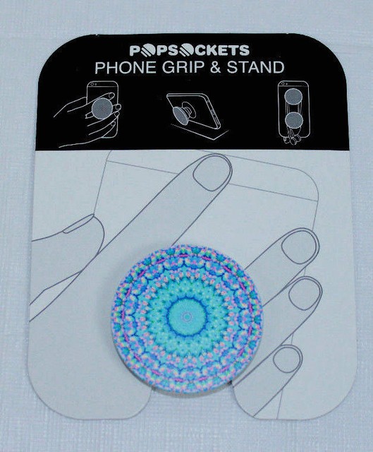 Popsockets Phone Grip Stand Arabesque On White Stand For Smartphones Tablets - 