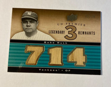 Babe Ruth 2008 Upper Deck Premier Memorabilia  TRUE Remnants Game Used Bat