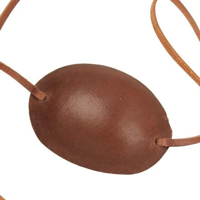 Disfraz de Capitán Pirata de Cuero Marrón Parche para Ojos Recreación Foto 4 de 4