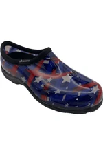 Sloggers Waterproof Patriotic Brushstrokes Garden Shoes Blue