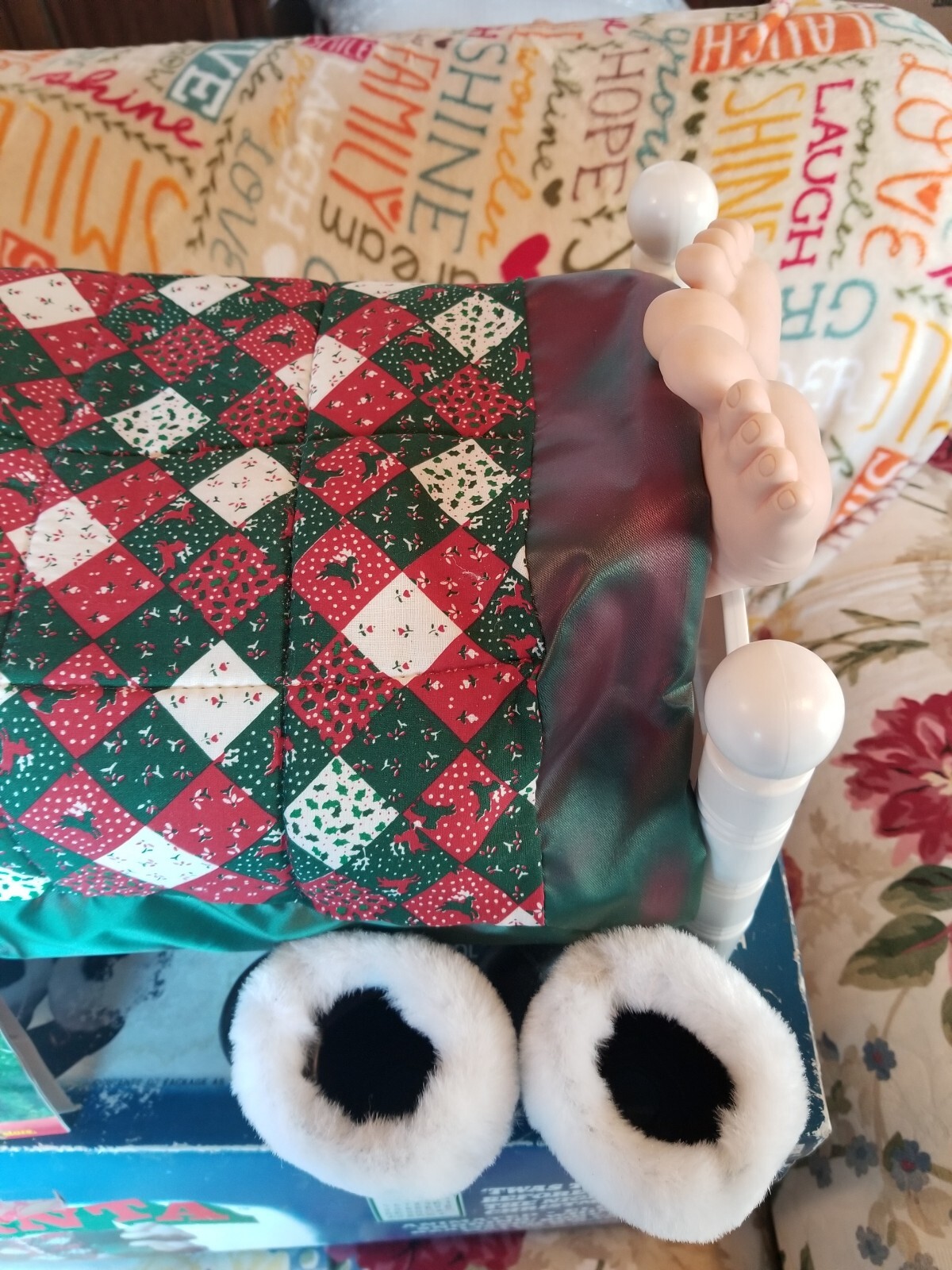 VTG Telco Sleeping Snoring Whistling Animated Sleeping Santa Xmas TESTED