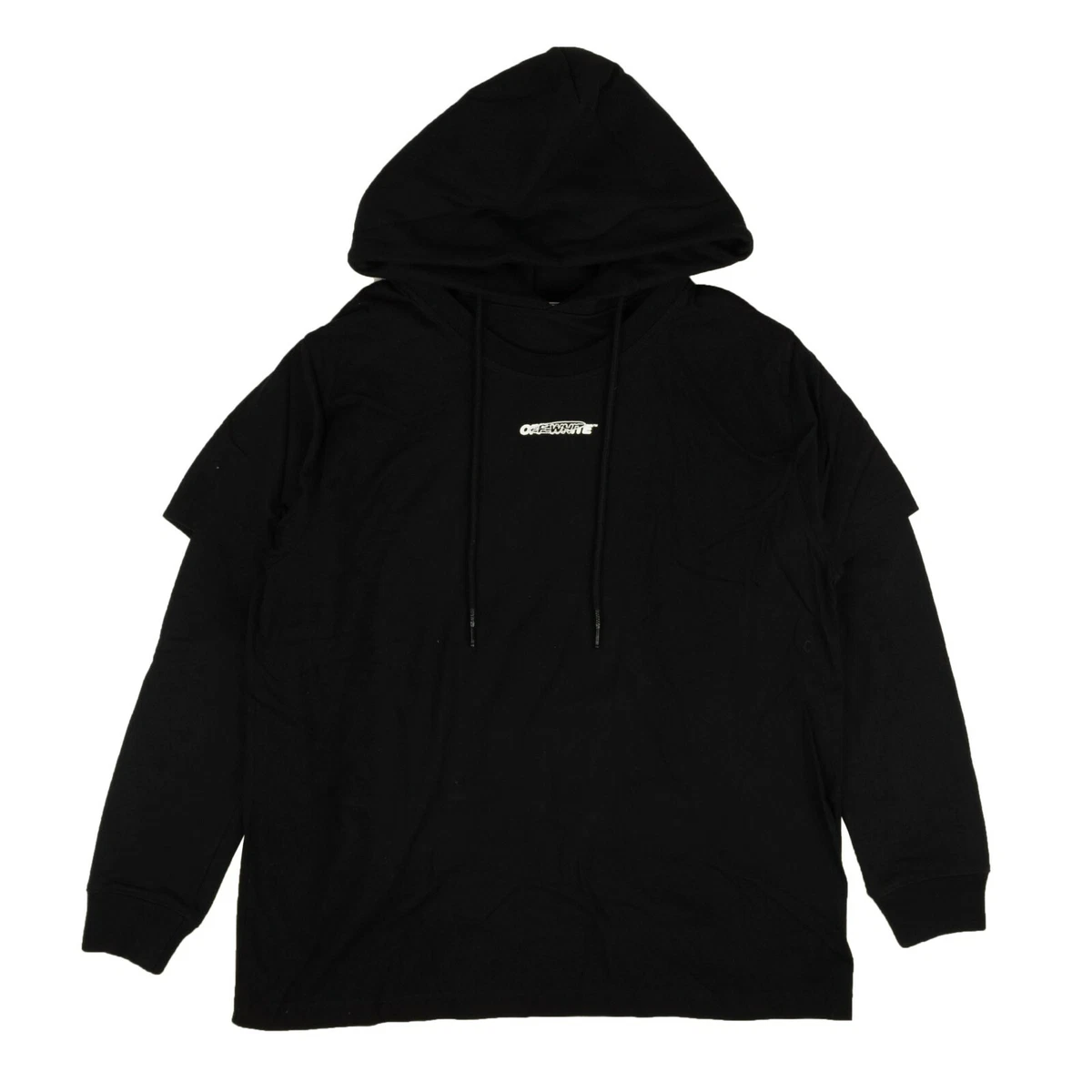 Off white layered deals hoodie
