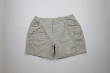 Vintage Columbia Mens 42 Distressed Spell Out Above Knee Cargo Shorts Cotton