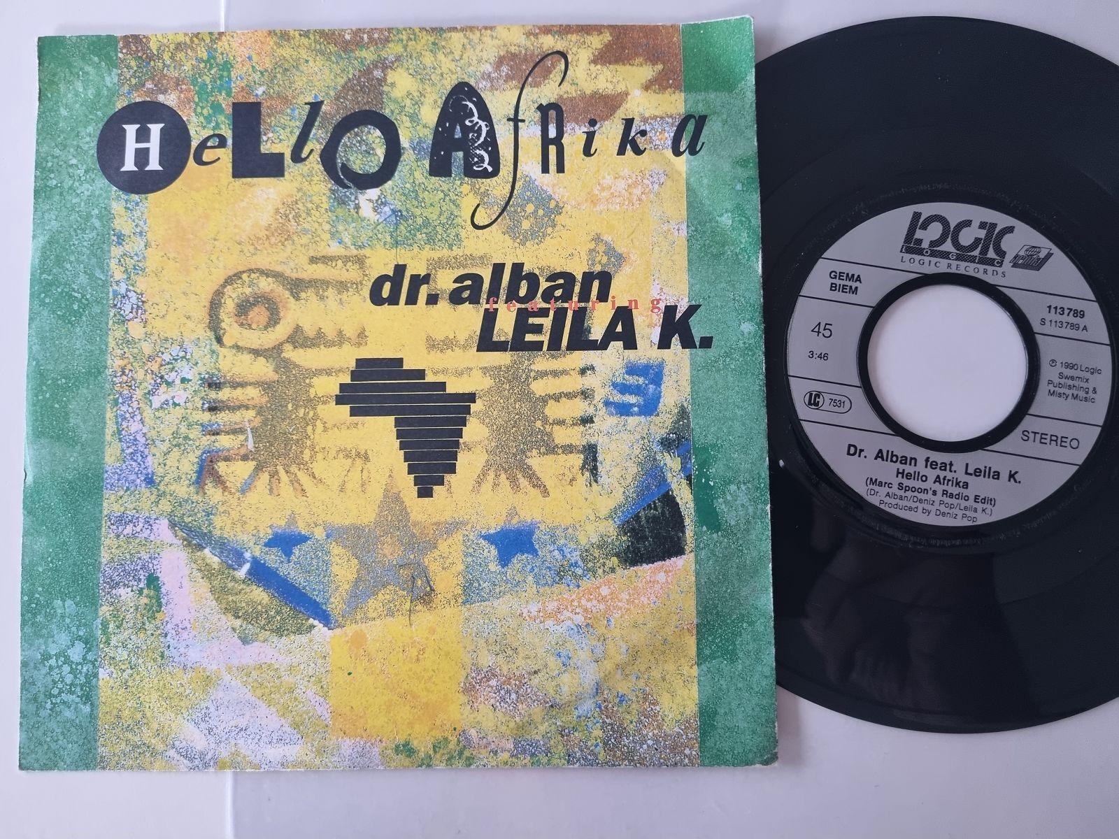 7"" Single Dr. Alban featuring Leila K. - Hello Afrika Vinyl Germany
