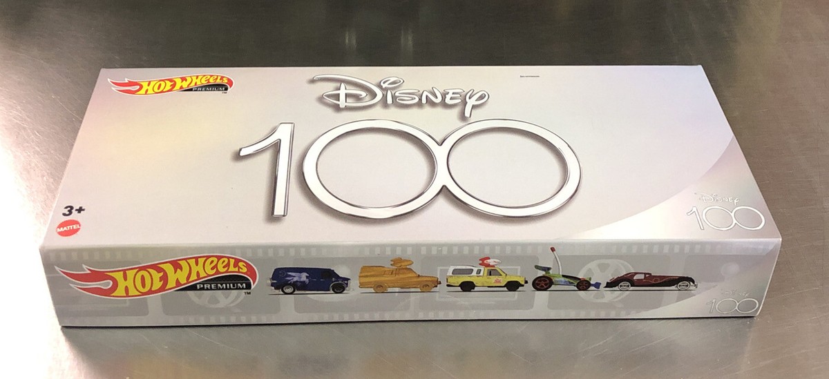 HOT WHEELS PREMIUM DISNEY 100 YEARS SET OF 5 CAR FACTORY SEALED