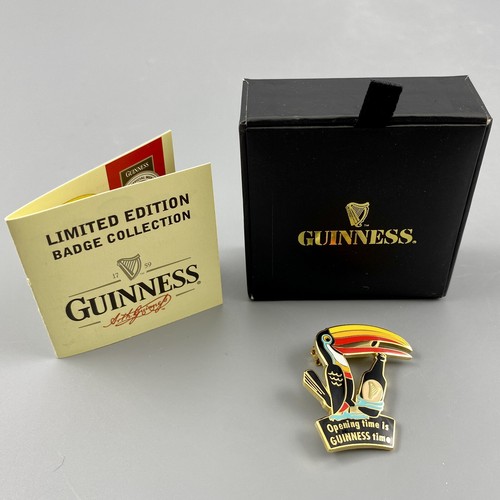 Official Guinness Limited Edition Bottle Opening Toucan Badge 964/2500 COA