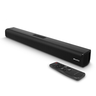 Awei Bluetooth 5.0 Soundbar 80W Version Power Fernbedienung Schwarz