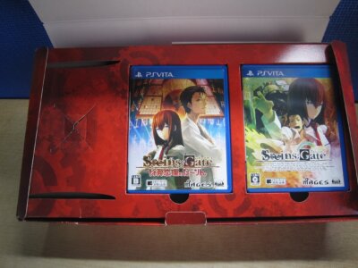 PS VITA Steins; Gate Double Pack First Press Limited Edition From
