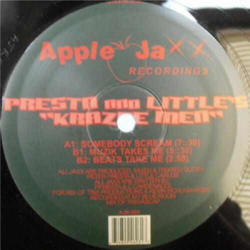 Krazee Men ‎– Somebody Scream - Presta and Little's 2001 Vinyl Record 12" - Afbeelding 1 van 1