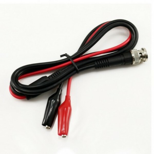 BNC Plug to Alligator Crocodile Clip Oscilloscope Test Lead Cable 3'