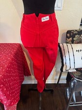PARIS BLUES Red Jeans Classic Made In USA High Rise size 3