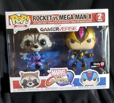 Rocket Vs Mega Man X Gamerverse Funko Pop 2 Pack Gamestop Exclusive New Unopened Ebay