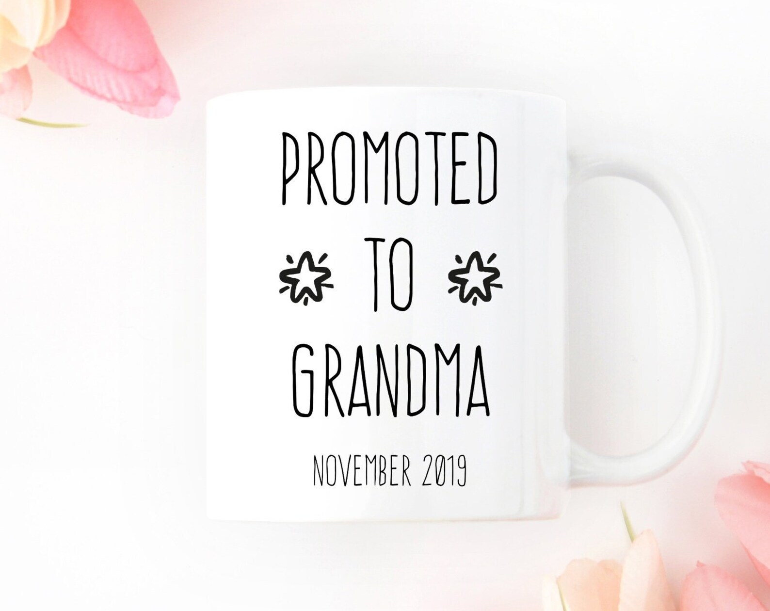 Baby Announcement Grandparent Mug Baby Announcement Grandma Mug New Grandma Gift