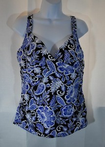 lands end wrap underwire tankini top