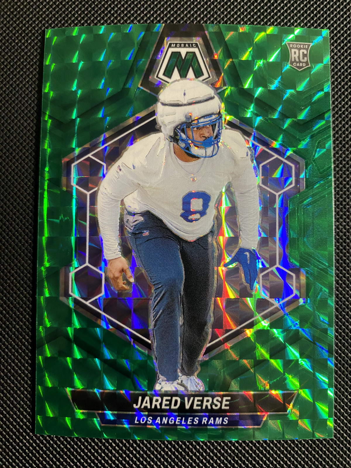 2024 Panini Mosaic - Rookies Green Mosaic Prizm #319 Jared Verse (RC)
