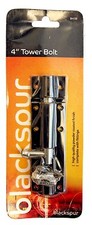New high quality hardened steel 4''Tower Bolt heavy duty for door & garden 100