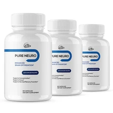 Pure Neuro Brain Optimization, Memory & Cognitive Function Support - 3 Pack