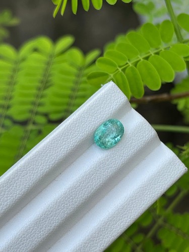 1,70 Karat - NATÜRLICHER PARAIBA TURMALIN BLAU GRÜN OVALSCHLIFF LOSE EDELSTEINE - Bild 2 von 13